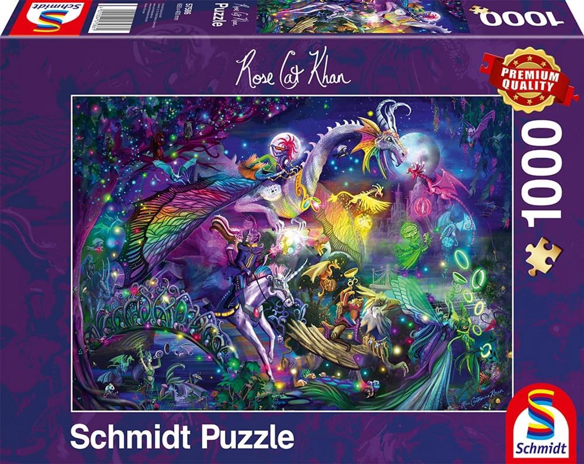 1000 Stuks Zomernacht Kattenpuzzel - Premium Kwaliteit met Betoverend Motief