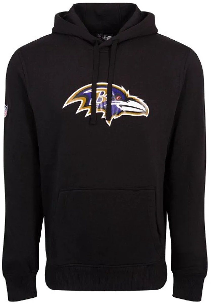 New Era Nfl Regular Baltimore Ravens Hoodie M Man Zwart