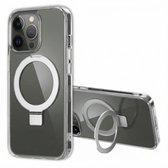 Accezz Coque adaptée pour iPhone 13 Pro Max – Accezz Ring Stand Back Cover adaptée pour MagSafe – Transparent