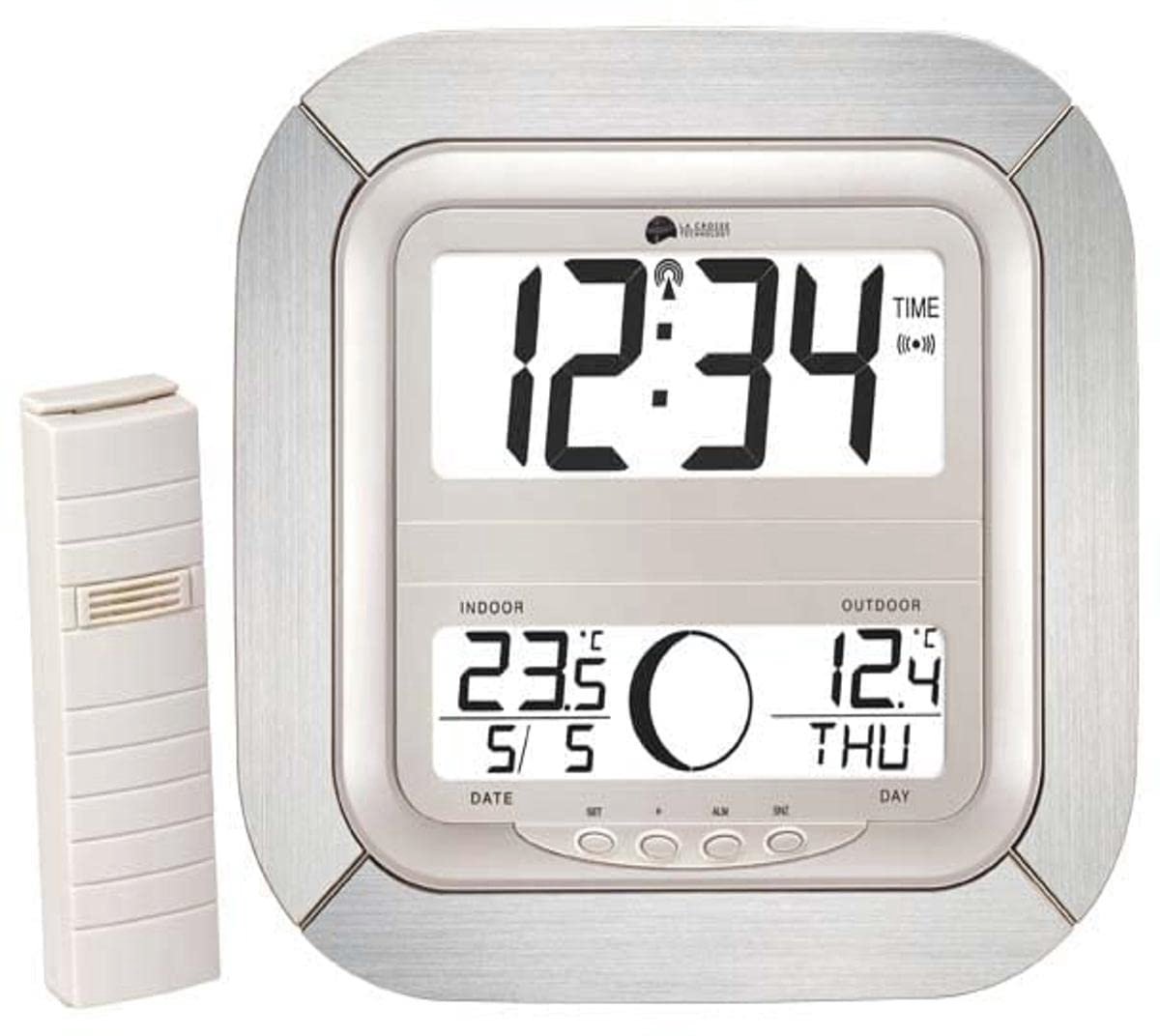 Wandklok met Maanfasenaanduiding - DCF-77 Radio Gestuurd