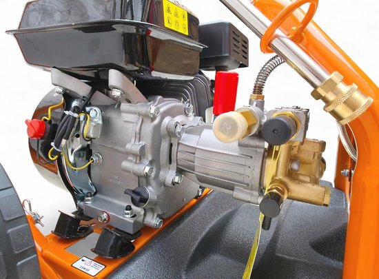 Benzine hogedrukreiniger met 220 bar druk en 540 l/h debiet, ideaal voor terras, auto en tuin — afbeelding 5