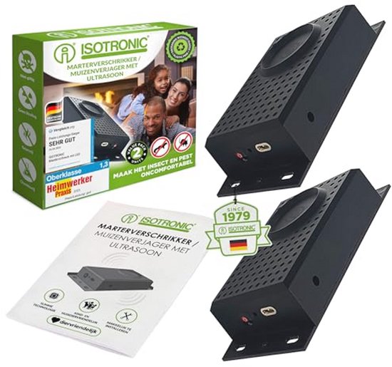 Foto: Isotronic 2 x flash for martens mice rats ultrasound for home garage car attic martens mice rats