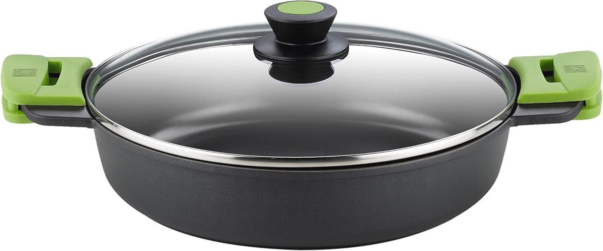 Geanodiseerde 36 cm Low Pan uit Gietaluminium