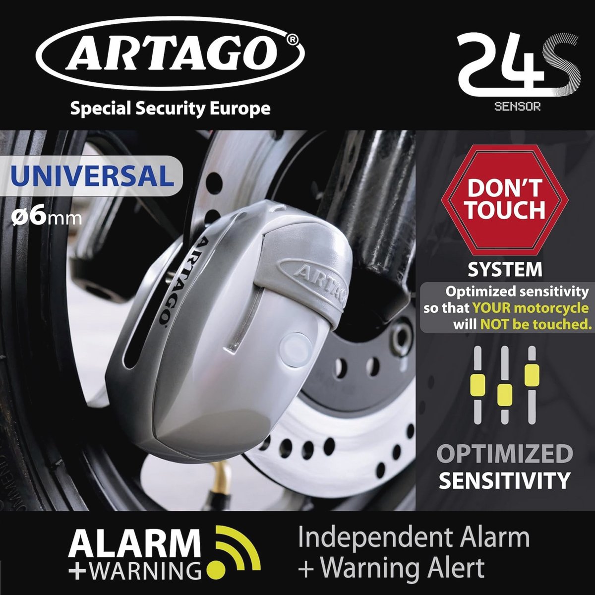 Motorfiets Remschijf slot alarm 120 dB - Slim en waterbestendig - Universele oplossing voor scooters en motoren – foto 7