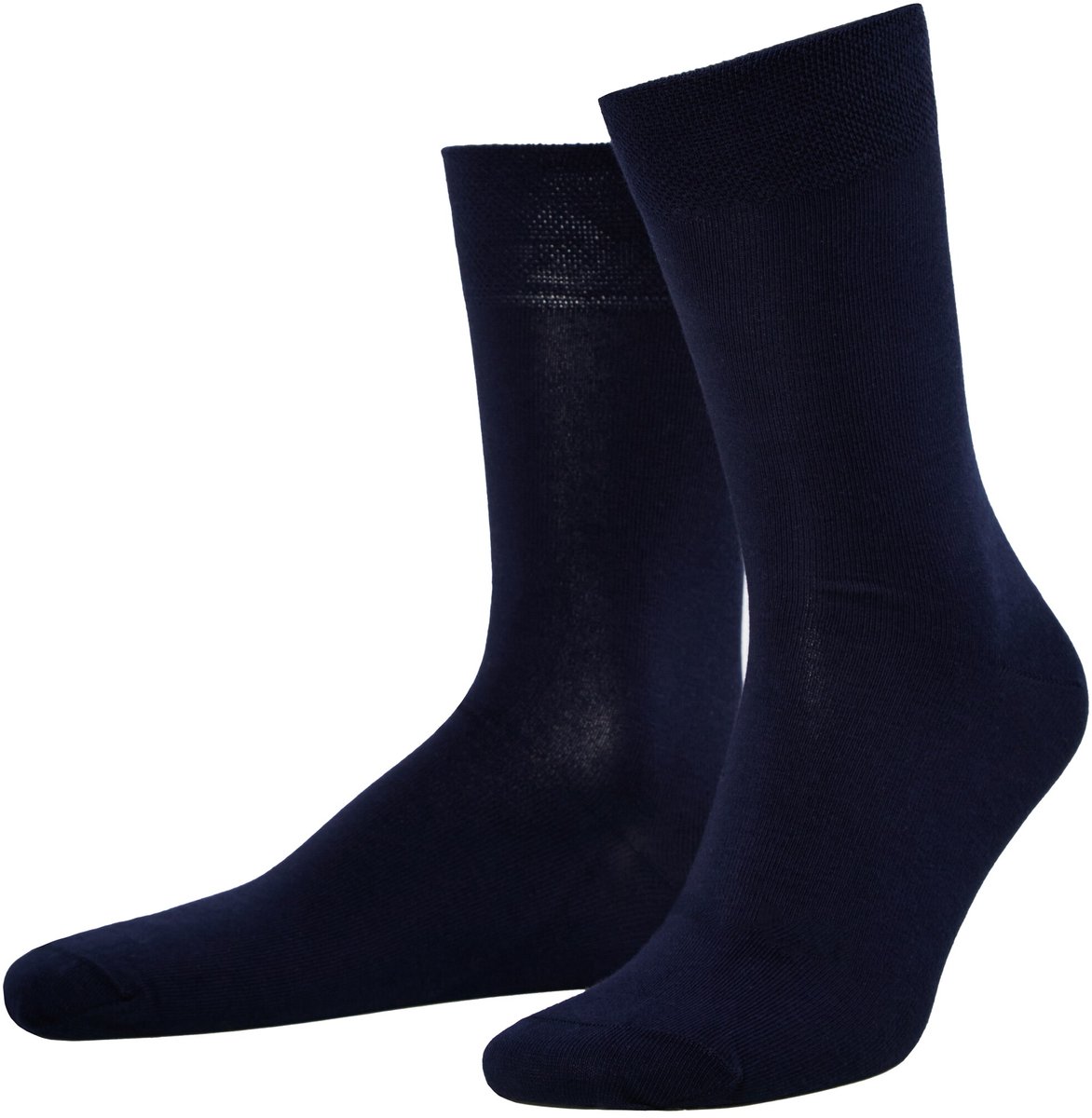 JP 1880 - Heren - Sokken 2 paar comfortabele boorden - Donkermarine - Maat 47+