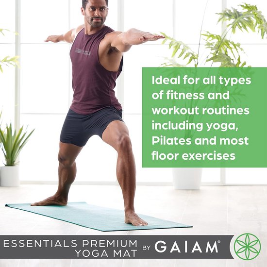 Premium Yogamat voor Yoga, Pilates en Vloeroefeningen - Draagdoek Inclusief van premium — afbeelding 2