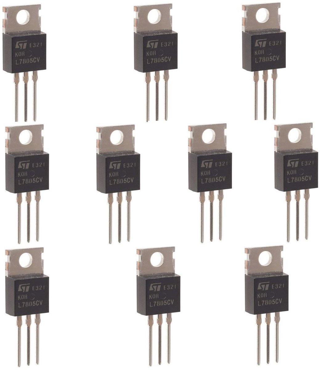Spanningsregelaar TO-220 5V 1,5A - 10 Stuks