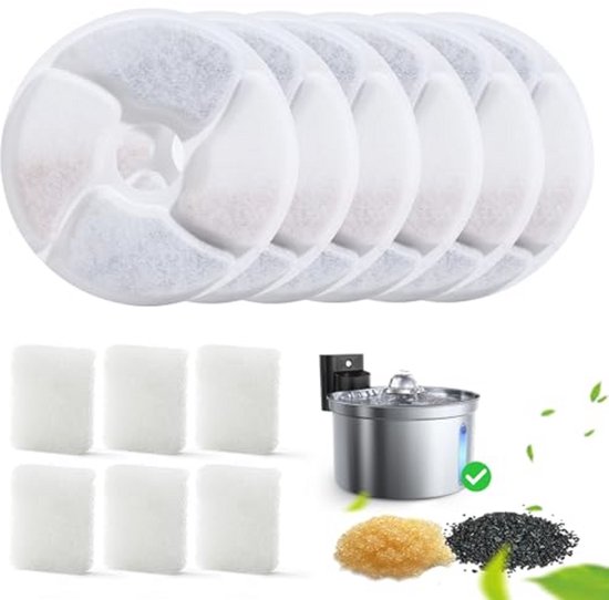 Beeztees drinkfontein filter Sjors wit 11 x 6,5 x 5 cm 8 stuks