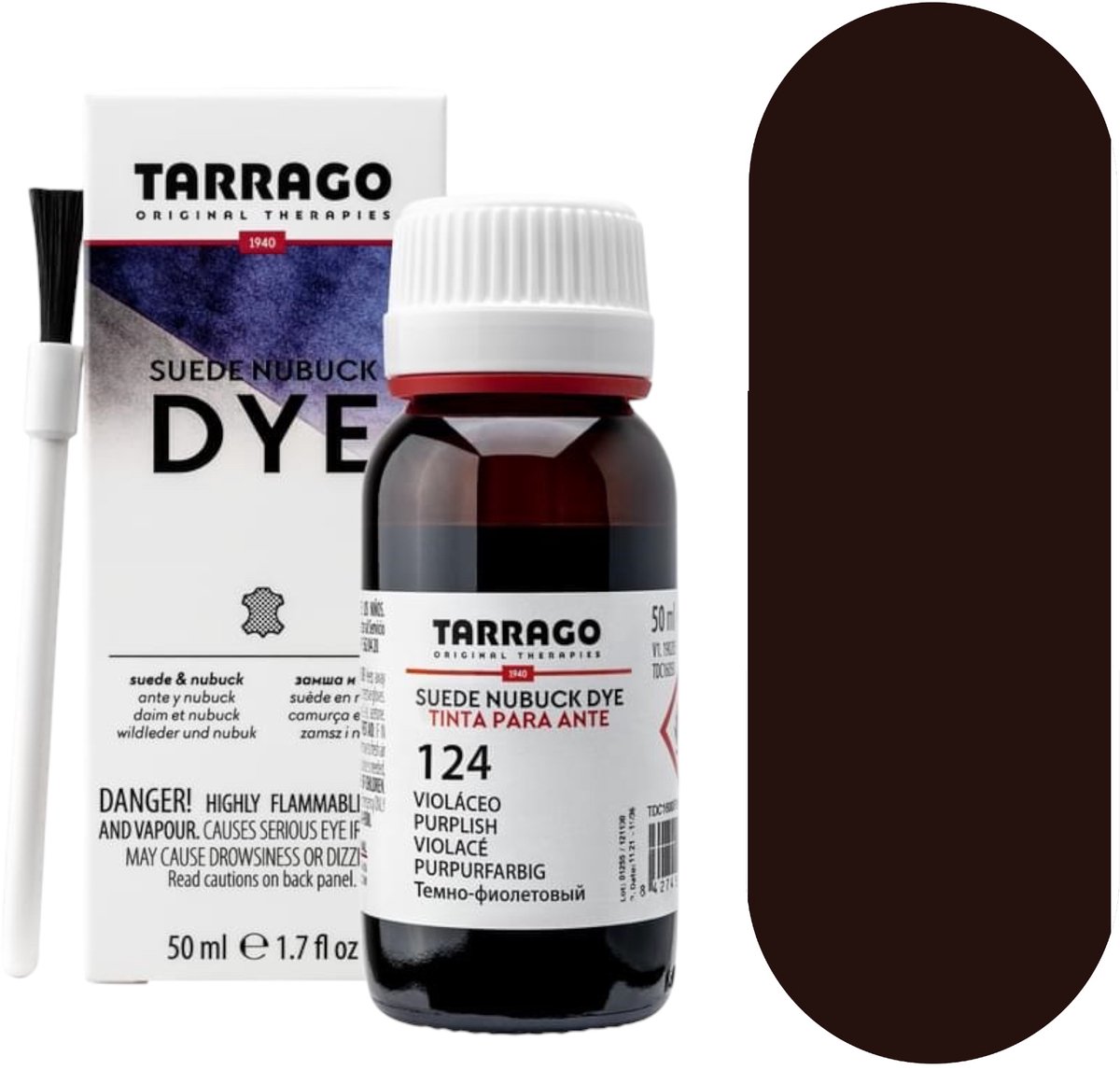 Tarrago suede dye - 006 - dark brown - 50ml