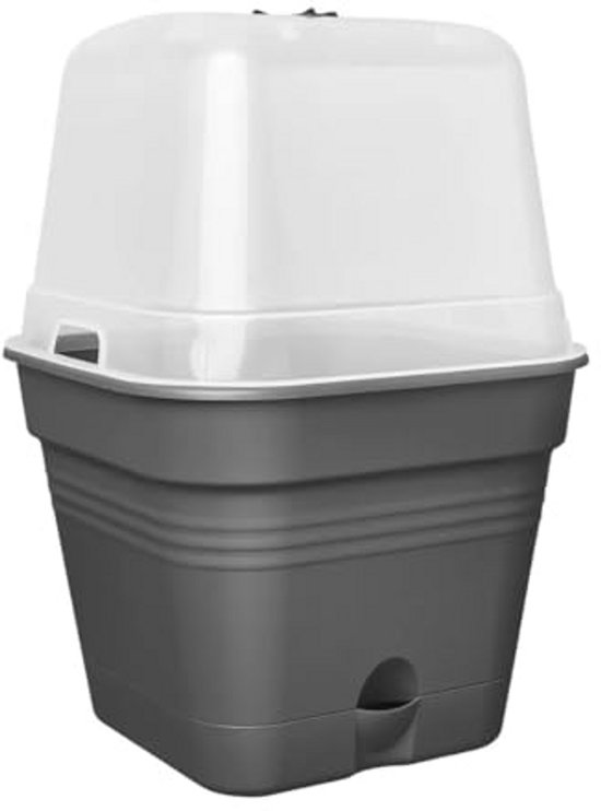 Foto: Alles in n vierkante kweekpot voor binnen en buiten 20 cm ideaal voor groenten fruit en kruiden