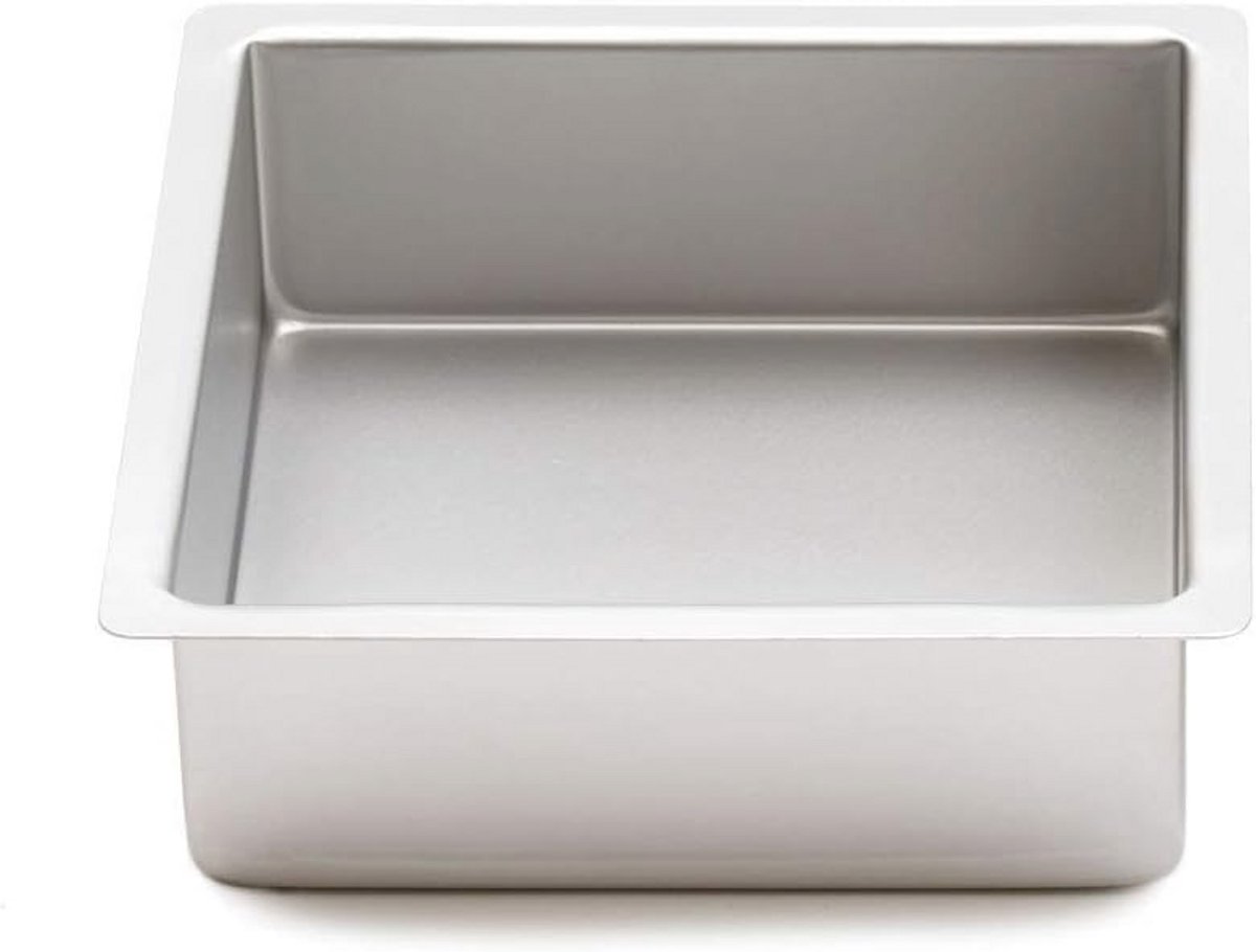 Professionele vierkante bakvorm van geanodiseerd aluminium - 10 x 10 x 10 cm