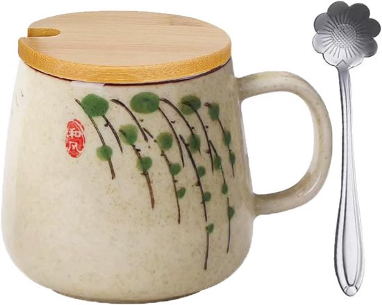 Keramische koffiemok met deksel - Mokken
