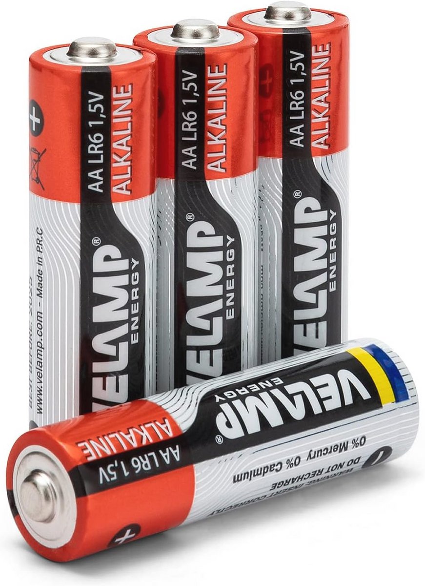 Alkaline Stylusbatterijen LR6 AA 1,5V - Blisterverpakking met 4 Stuks