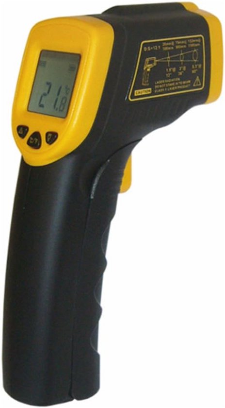 WapoRich Infraroodthermometer – 50°C Tot 800°C, Met Dubbele Laser En Vochtmeter 4 miniatura