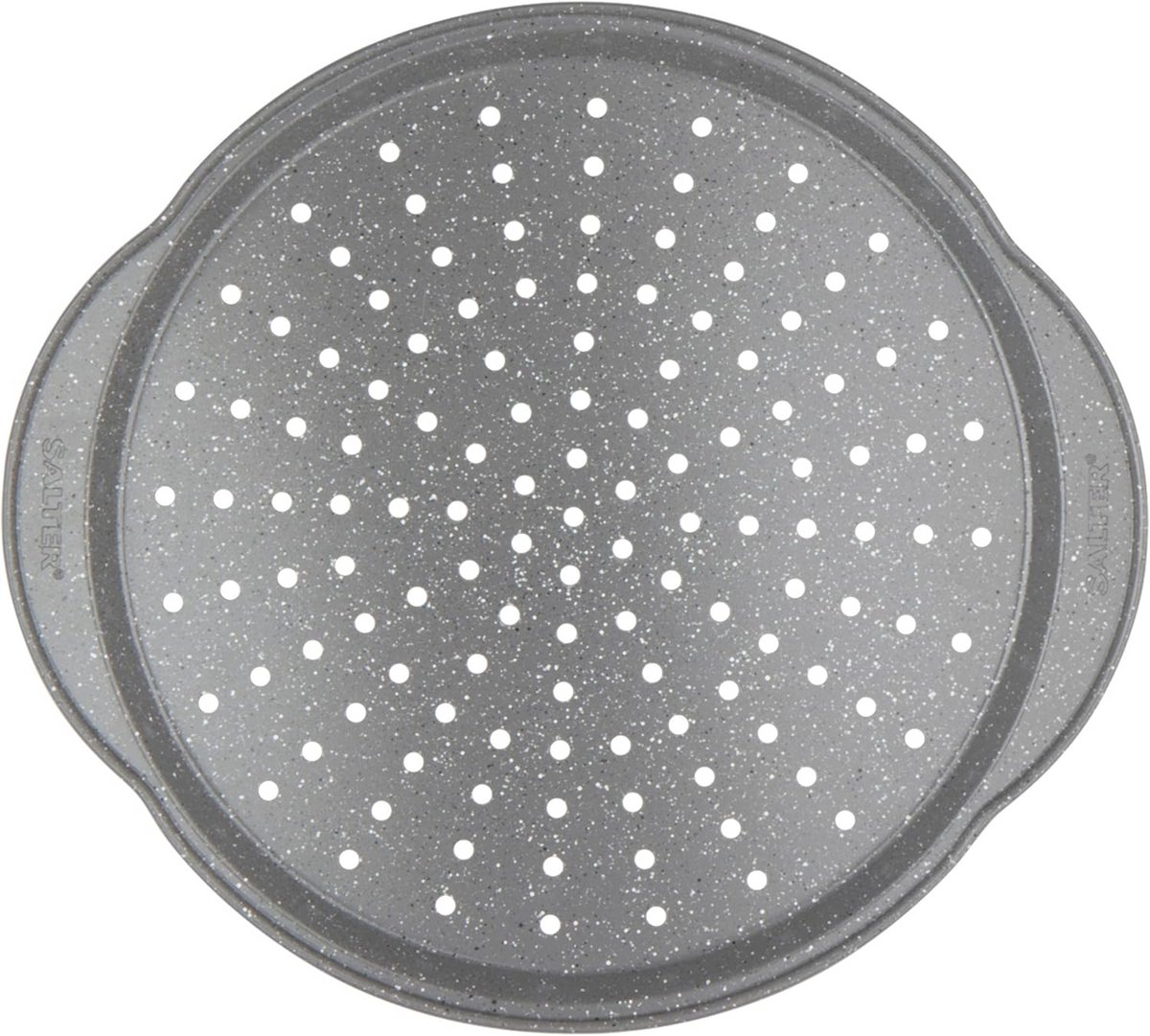 Marblestone 37cm Pizza Tray - Non-Stick Perforated Oven Sheet with Handles, Easy to Clean