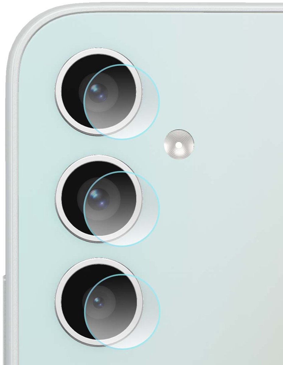 3mk, 4 sets cameralensbeschermers Geschikt voor Samsung Galaxy A34 5G hybride glas 6H, Transparant