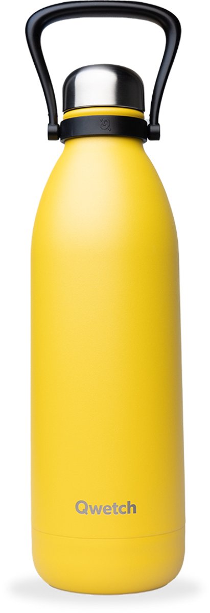 Qwetch - Isothermische fles - Titan Pop Geel- 1,5L