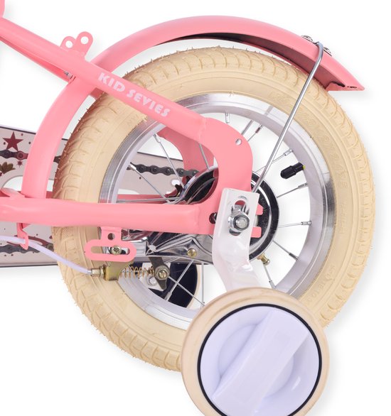 Buxibo - Kinderfiets voor Meisjes - Luna - 12 Inch - Roze van Buxibo — afbeelding 5