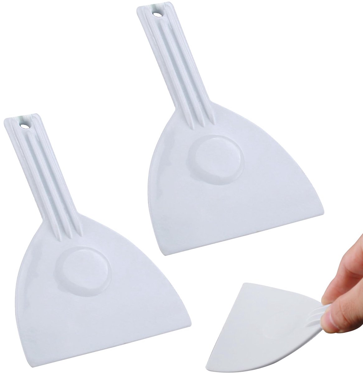 Unyqoos® Set van Twee Flexibele Deegspatels voor Pizza en Bakken met Ophanggaten