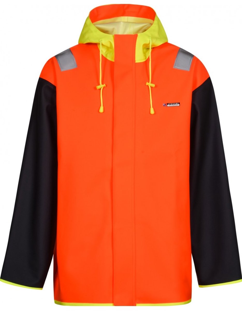 Lyngsøe Rainwear Vissers jack neon en neon Oranje