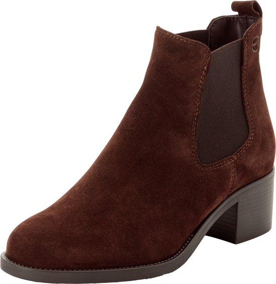 Bottines Chelsea en cuir pour femme Tamaris 1-25026-41 347 marron