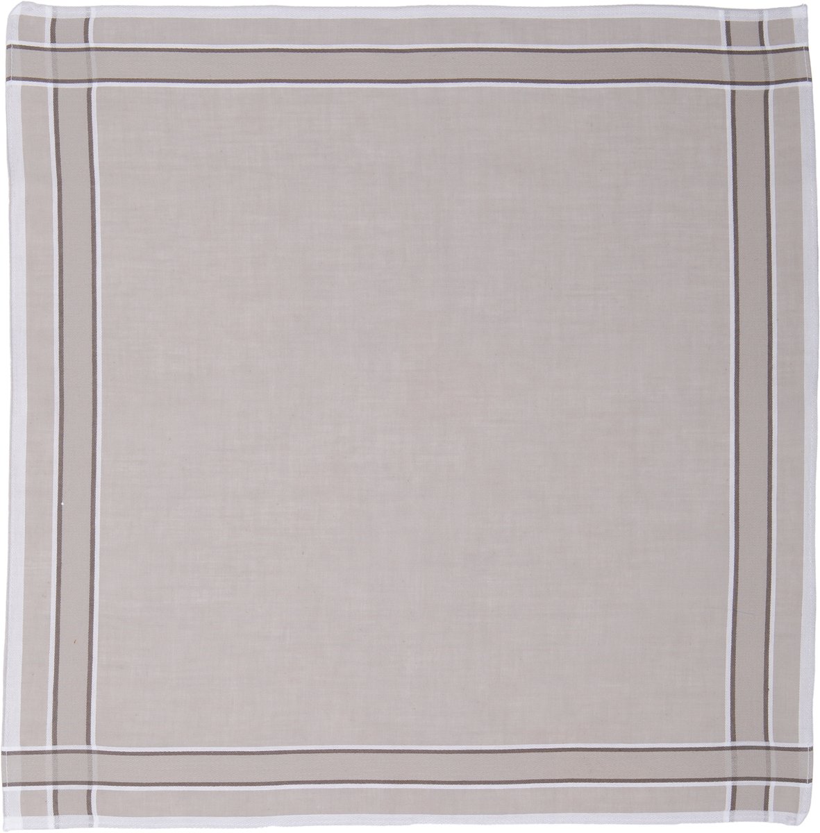 Tiseco Luxe Grijze Herenzakdoeken Set - 6 Stuks, 100% Katoen, 40x40cm - Stijlvolle Kwaliteit voor de Moderne Man