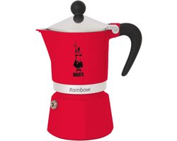 Gekleurd Aluminium Koffiezetapparaat voor 1 Kop - Modern en Ergonomisch