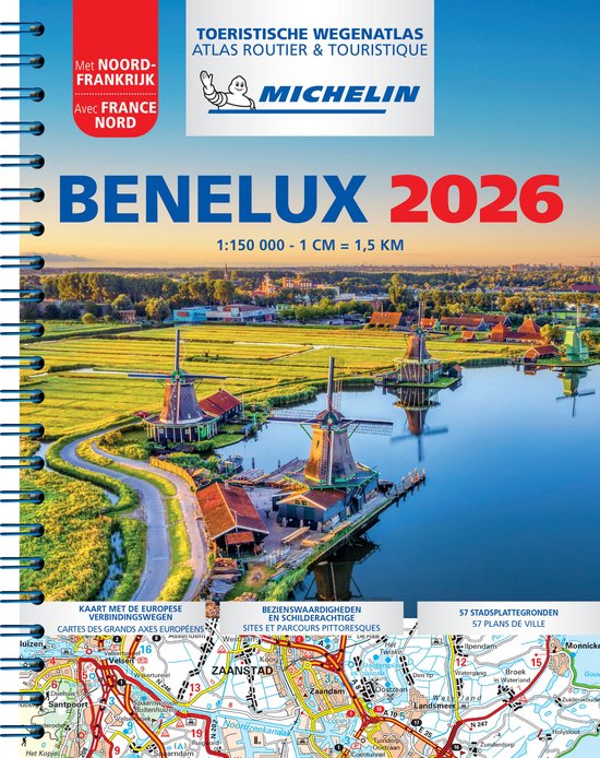 Benelux 2026 - Tourist and Motoring Atlas (A4-Spiral) - cover