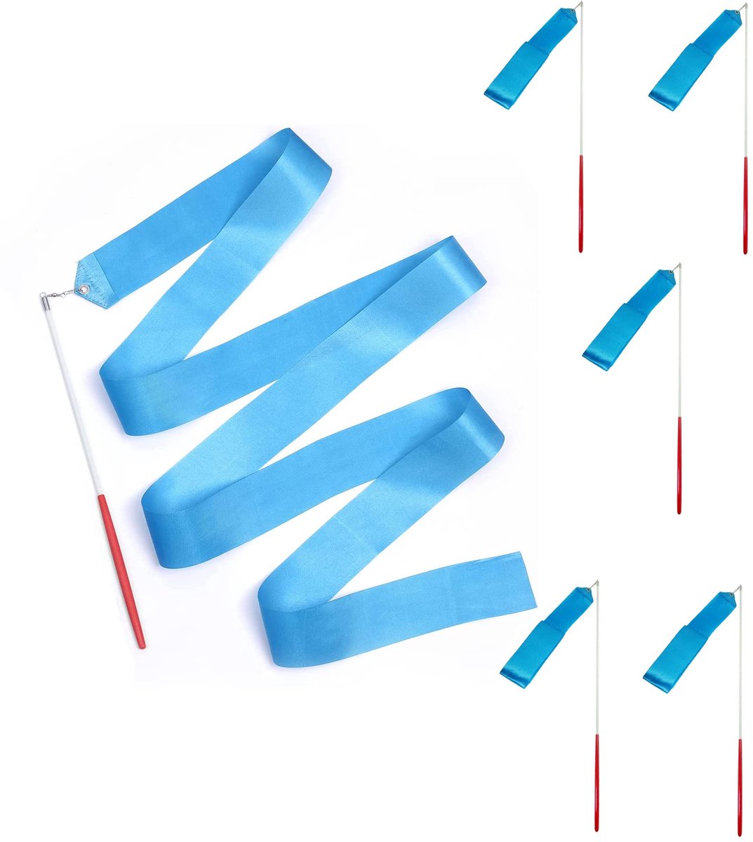 LIANGQI 6 stuks banden voor ritmische gymnastiek. dansbanden. 2 m. ritmische gymnastiekband voor kinderen. linten dans voor kinderen. dans. artistieke training