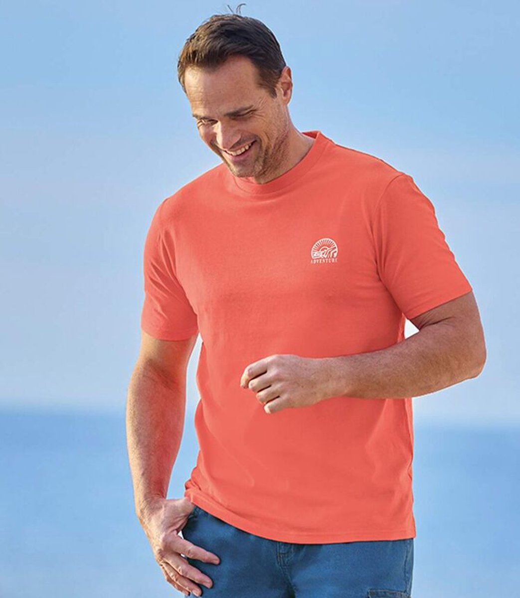 ATLAS FOR MEN - Set van 4 T-shirts Adventure - Heren - Verkrijgbaar in grote maten - 5XL