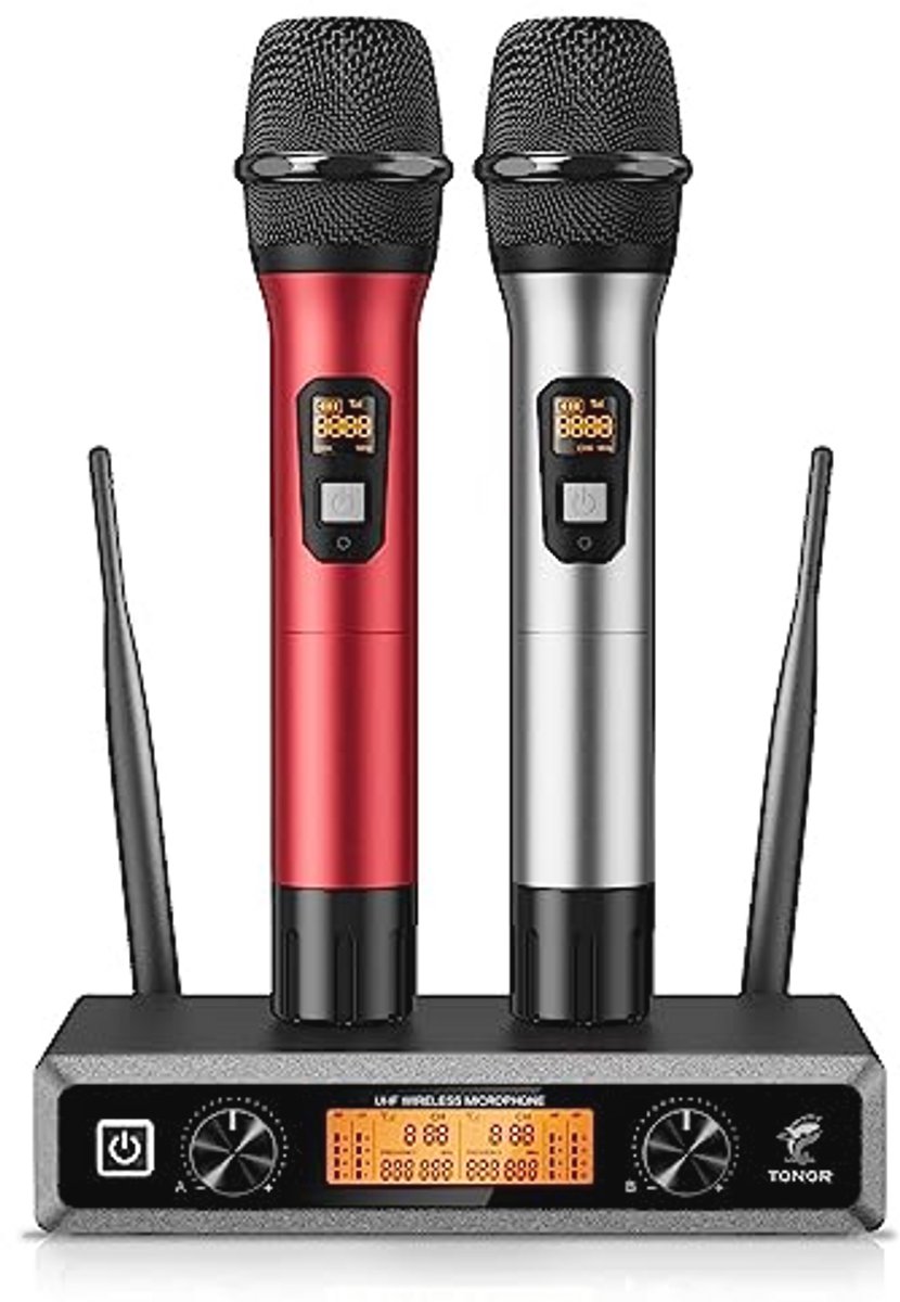 Draadloze Handmicrofoonset Professioneel UHF - Ideaal voor Karaoke, Feesten en Optredens