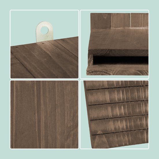 Vleermuiskast - set van 4 - hout