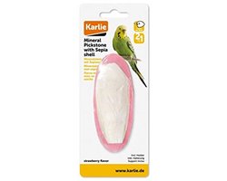 Minerale Steen en Sepia Schaal voor Vogels - Aardbei 12 cm