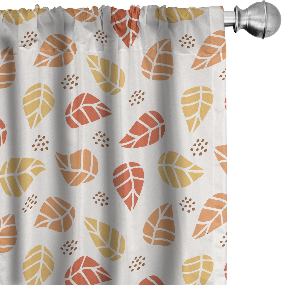 ABAKUHAUS Herfstgordijnen – 2x75x225 cm – Microfiber, halfdonker Burnt Sienna