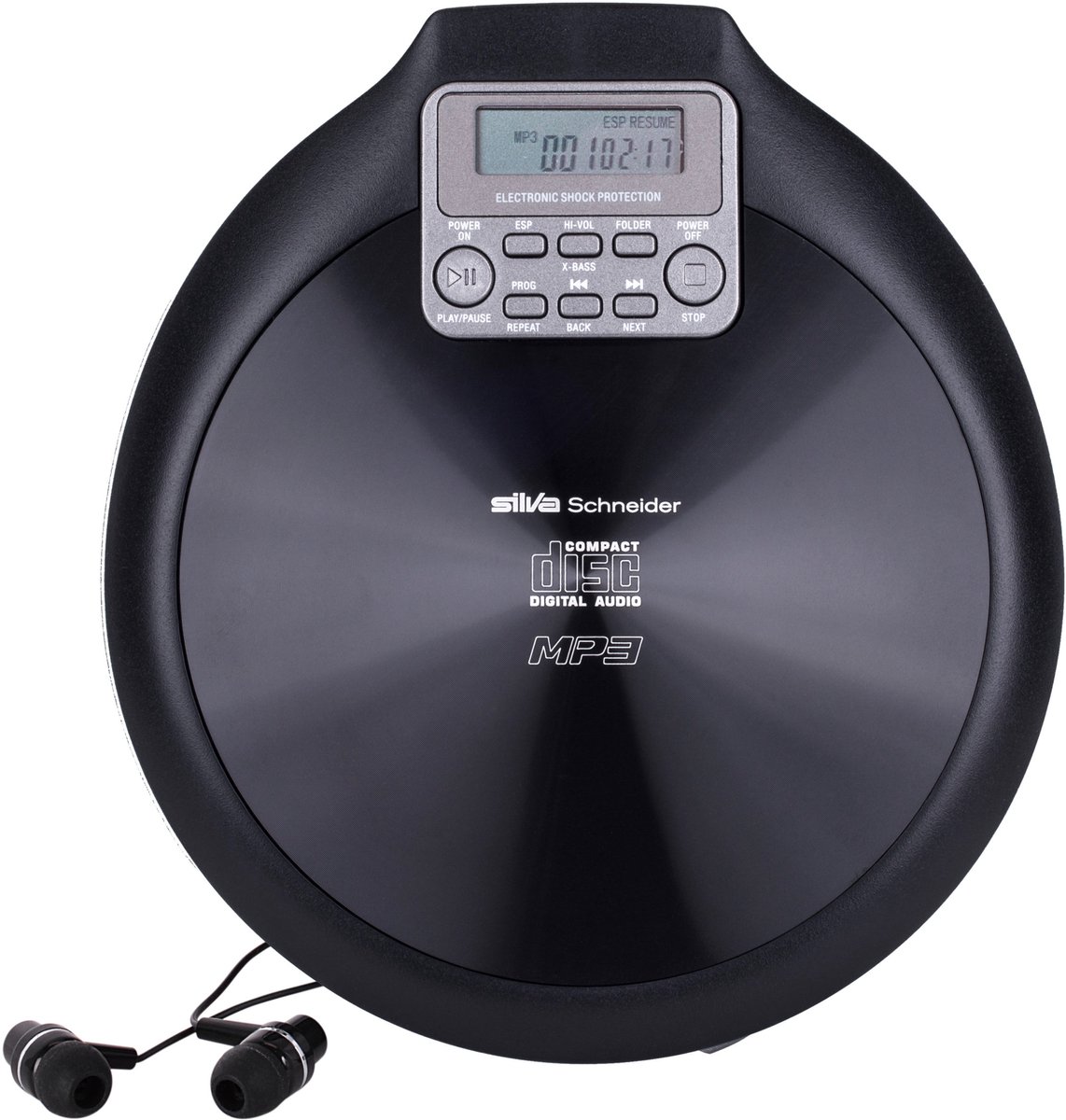 Silva Schneider MCD 50 Discman CD, CD-R, CD-RW, MP3 Zwart