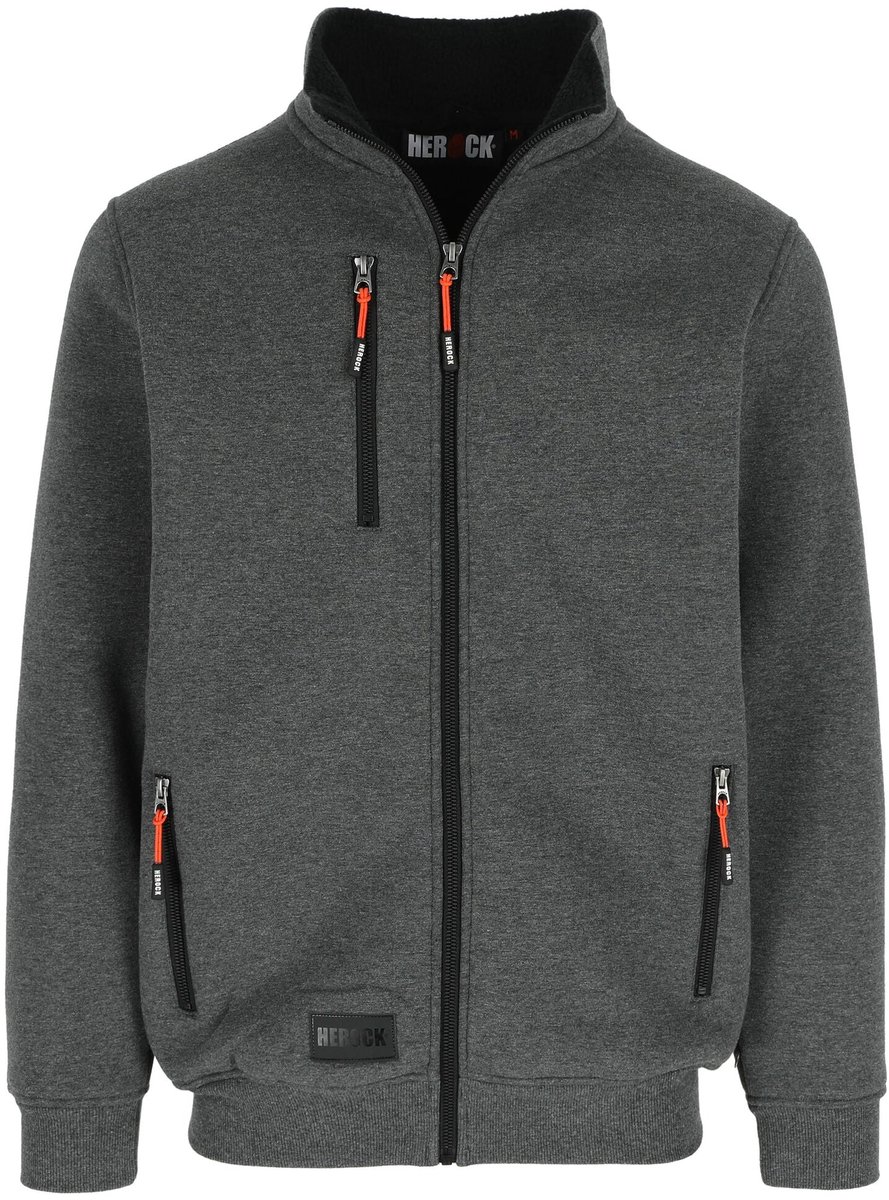 Otar sweater met kraag Grijs