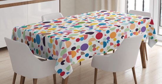 Nappe géométrique ABAKUHAUS – Ovale rétro – 140 x 240 cm