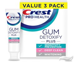 Crest Pro-Health Gum Detoxify Plus Tandpasta · Antibacteriële Fluoride Tandpasta, Gevoeligheid Bescherming, Tanden Witter, Anti-Cariës & Tandplak Controle - 3 pack