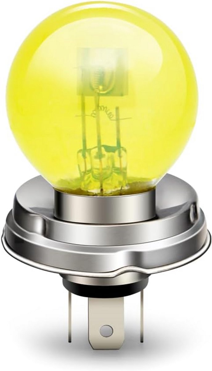 P45T Motorfiets Koplamp Geel 12V Halogeen 45W/40W Hoog Laag Straal Verlichting