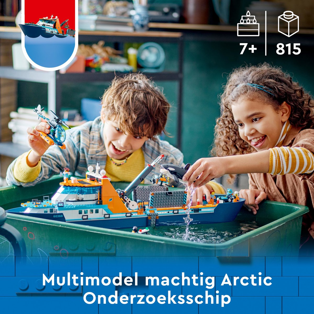 LEGO City Poolonderzoeksschip Groot Drijvend Boot Speelgoed Set voor Kinderen 7+ - 60368 — afbeelding 9