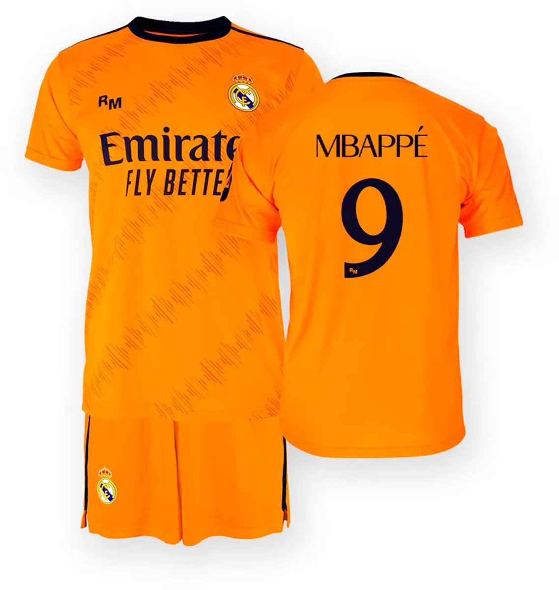 Mbappe Real Madrid Voetbaltenue Uit - 2024-2025 - Voetbal Tenue Kinderen - Shirt en Broekje - Jongens en Meisjes -- Maat 164