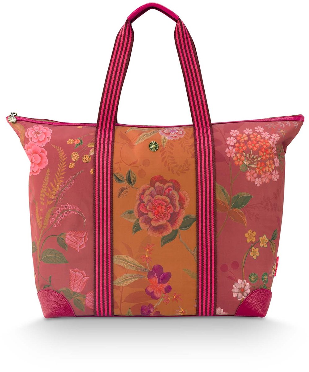 Pip Studio - Tilda Reistas Dames - Weekendtas - Bodhi Flower - Roze - 66x20x44cm
