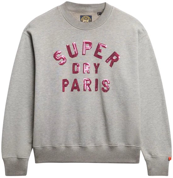 Pull à col roulé à empiècements Varsity Loose Crew Superdry pour femme