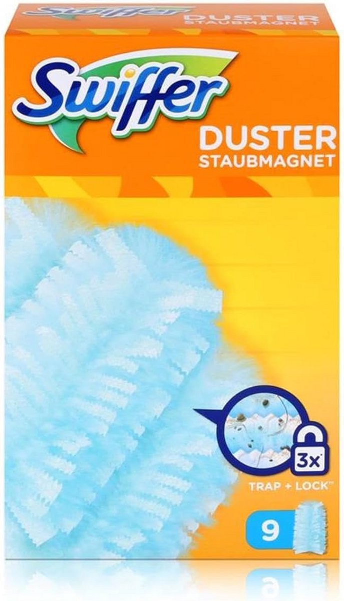 Swiffer Staubmagneet Nachfüller - 9 Tücher per verpakking, Dubbel pakket