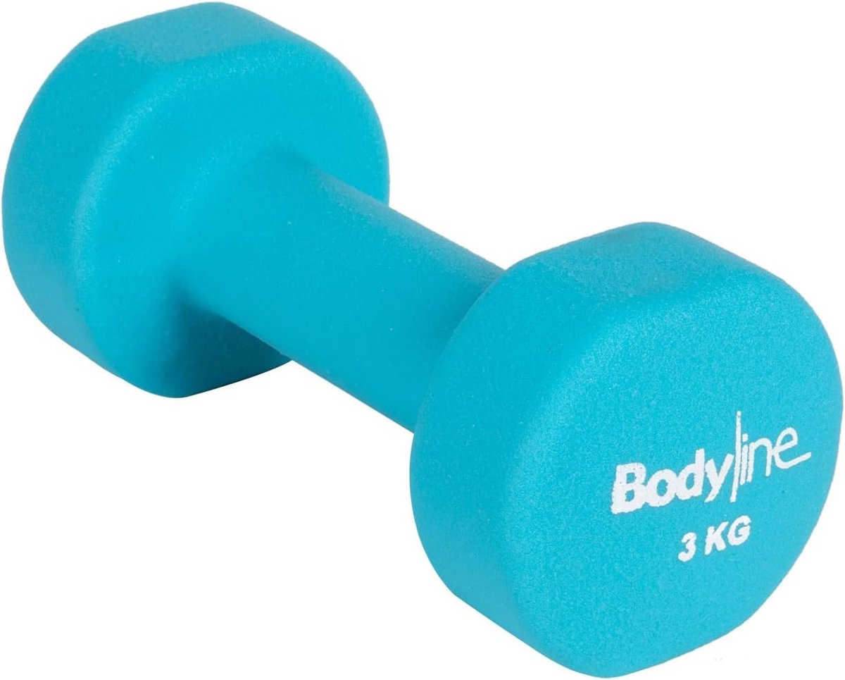 Neopreen Gietijzeren Halter 3 kg - Antislip en Schokbestendig - Voor Thuis Fitness
