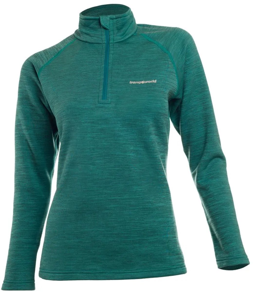 Trangoworld Nivi 45 Fleece Met Halve Rits Vrouw Turquoise