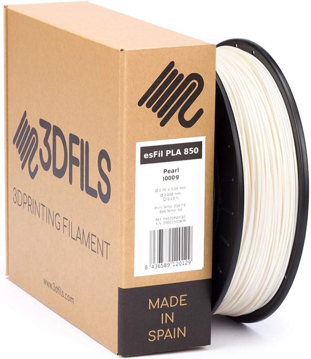 PLA Filament voor 3D Printer - 1.75mm, 1kg, Pearl White
