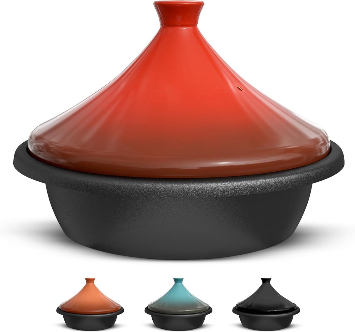 Geëmailleerde gietijzeren tagine kookpot 3.3 QT