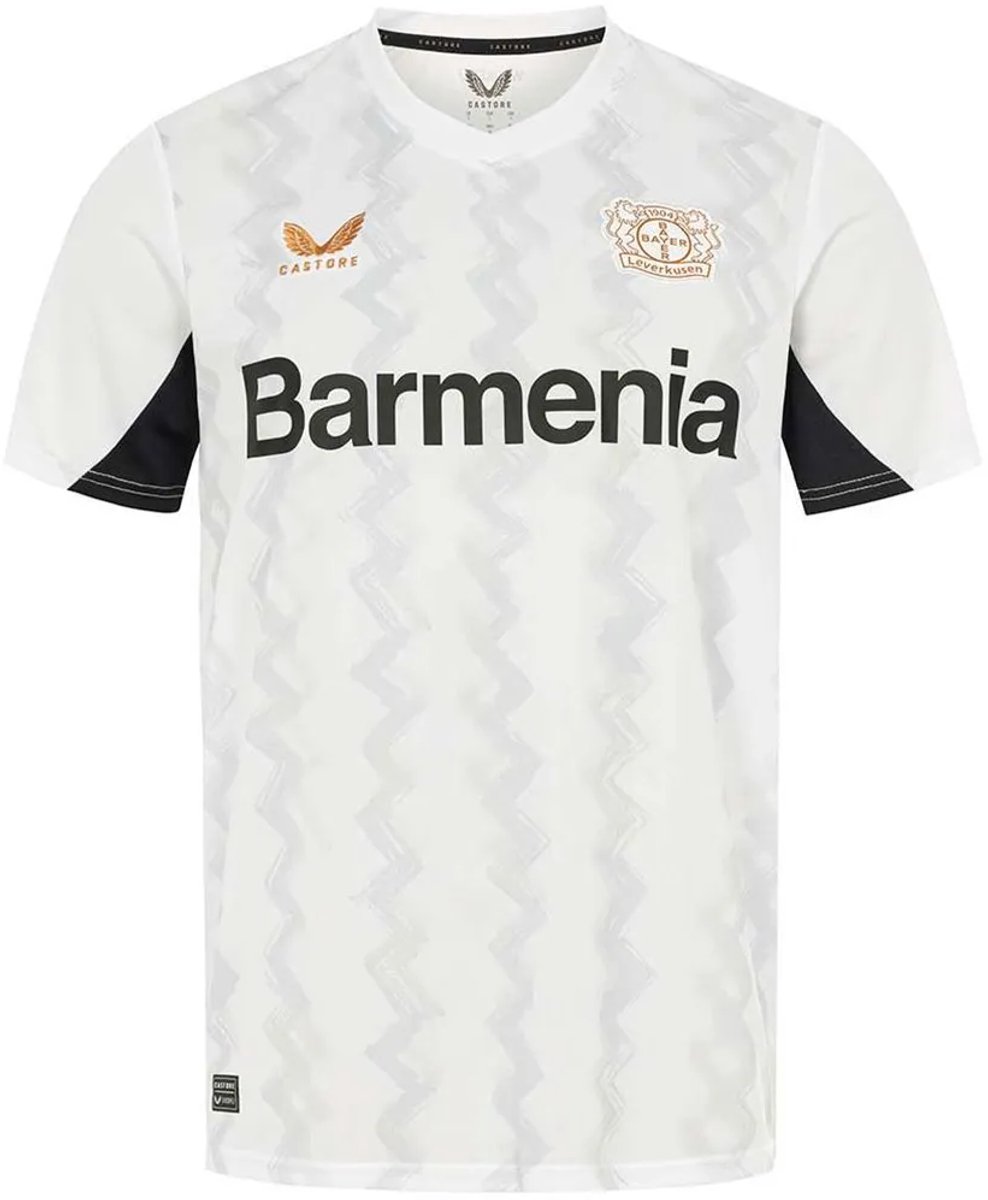 Castore Bayer Leverkusen 24/25 Replica Weg T-shirt Met Korte Mouwen Wit S Man