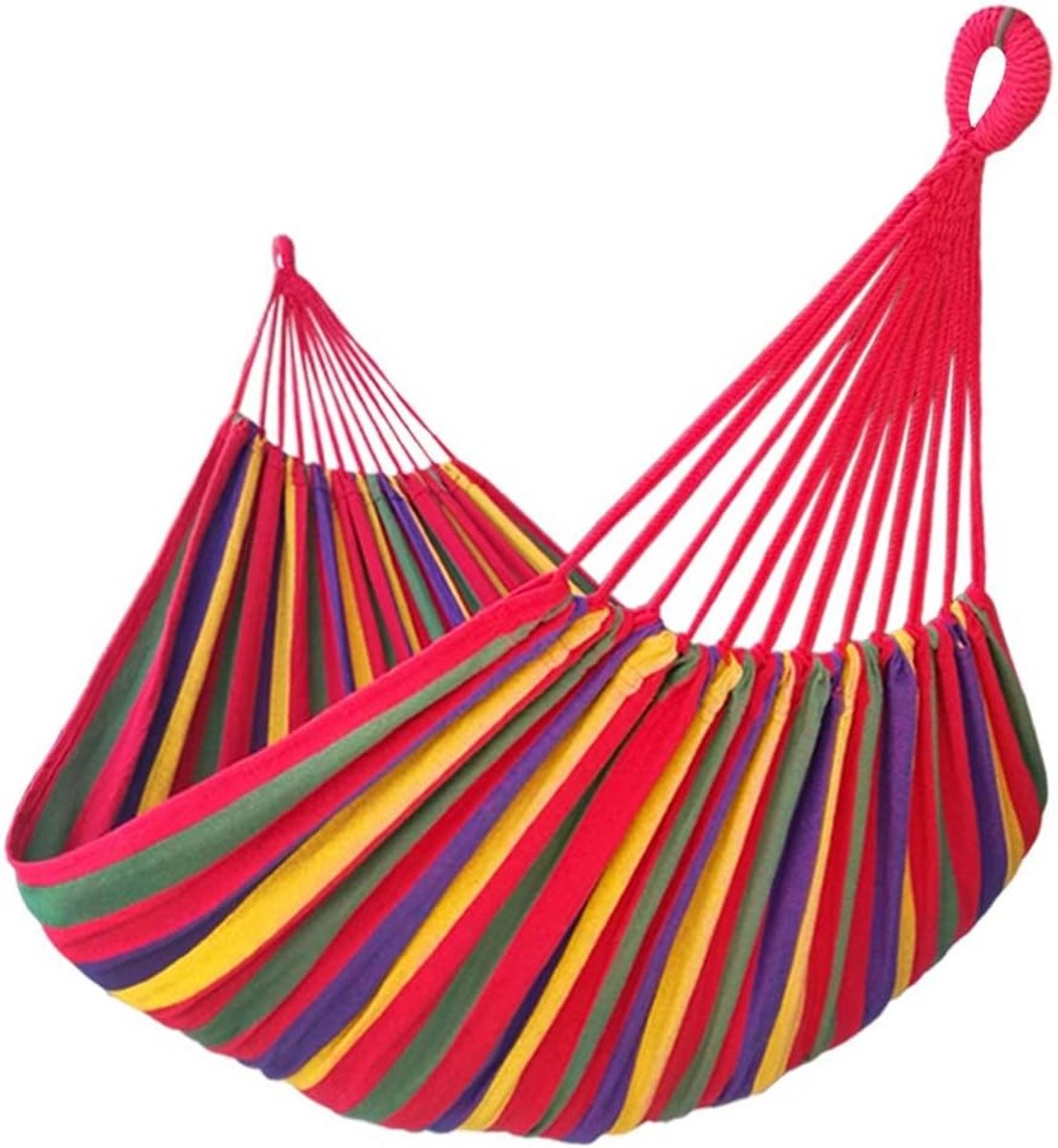 Braziliaanse dubbele hangmat extra groot voor 2 personen - ideale canvas katoenen hangmat voor buiten en binnen